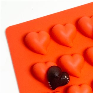 HEART, Silicone Chocolate Truffle Mold SET
