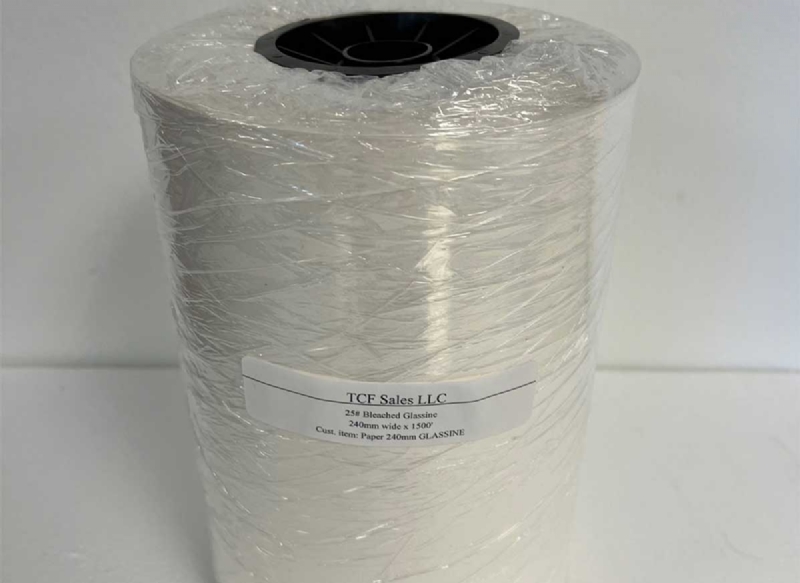 240mm Paper, Glassine - U.S. Core