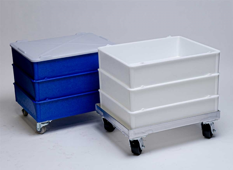 Polymer Bin, Self and Cross Stacking