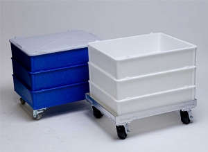 Polymer Bin, Self and Cross Stacking