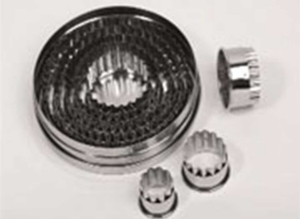 Punch Cutter Set, Round Pastry Cutters Fluted 