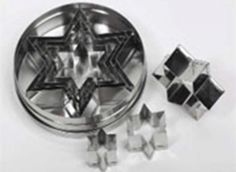 Punch Cutter Set, Star Pastry Cutters