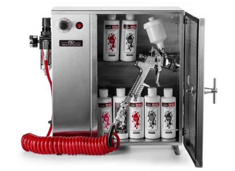 Heating Cabinet with Spray Gun