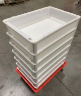 Stock Box or Bin, Self-Stacking