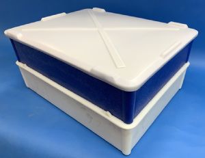 Polymer Bin, Self and Cross Stacking