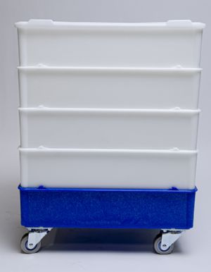 Polymer Bin, Self and Cross Stacking