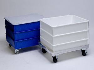 Polymer Bin, Self and Cross Stacking