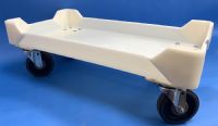 Polymer Dolly For Curing Trays, 5' Wheels