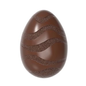 CW12090 - Mold, Egg with Wave Pattern