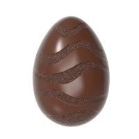 CW12090 - Mold, Egg with Wave Pattern