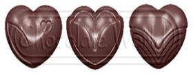 CW1577 - Mold, Classic Hearts 3 Figures