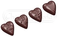 CW1579 - Mold, Smiley Heart 3 Figures