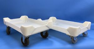 Polymer Dolly For Curing Trays, 3" Wheels