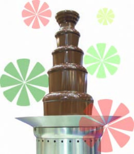 Reliable Commercial Chocolate Fountain, 34" and 40" H
