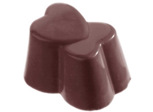 CW1023 - Mold, Double Heart 3 x 8