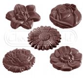 CW1048 - Mold, Flowers 5 Figures
