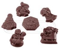 CW1406 - Mold, Christmas Garnish 6 Figures