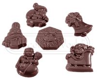 CW2260 - Mold, Christmas Garnish 6 Figures