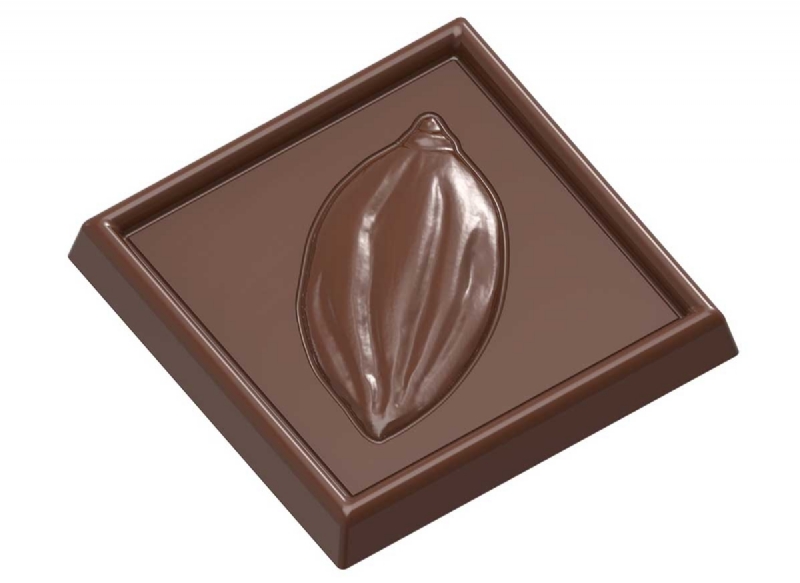 CW2431 - Mold, Square with Cocoa Pod