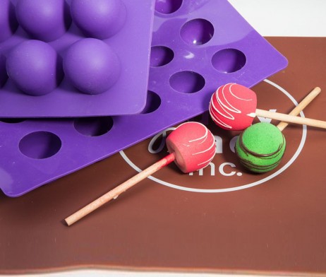 Round silicone chocolate on sale molds
